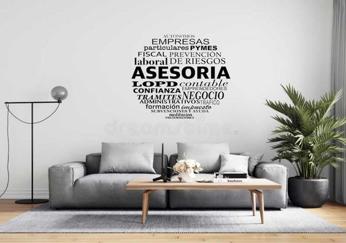 Vinil Frase Empresas, Asesoria, Negocio