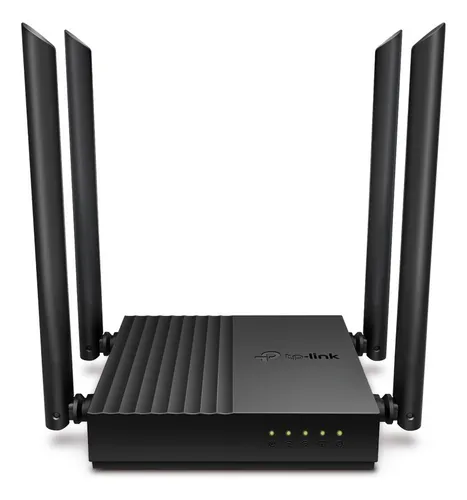 Tp Link Router Dual Band Ac1200mbps Wifi 4 Antenas P Gigabit