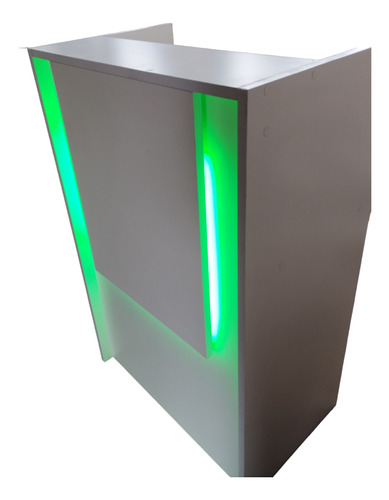 Mostrador Moderno Para Comercio 110x70x44 Luz Rgb, Cajon 