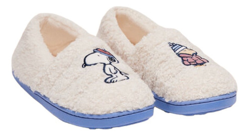 Pantuflas Botas Mujer Snoopy Gris