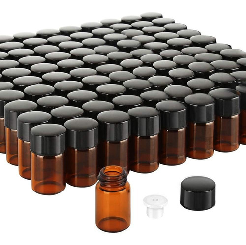 100 Botellas De Vidrio De Aceite Esencial De 2ml (5/8 Dram)