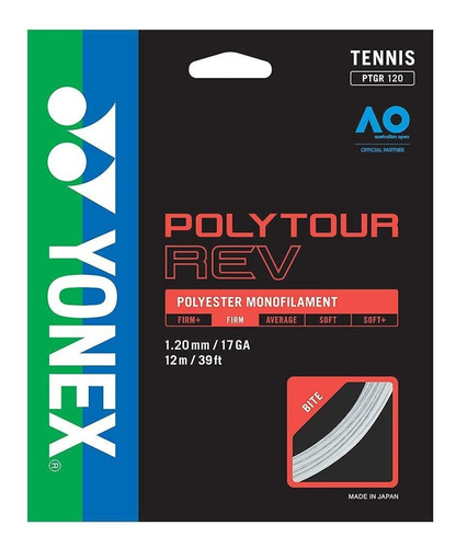 Yonex Polytour Rev Tennis String White