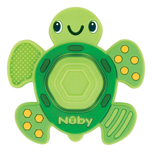 Morededera Juego Sensorialteethe N' Pop Teether Popit Nuby Color Azul Tortuga