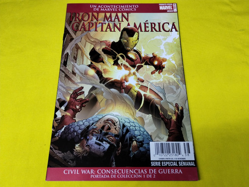 Comic Iron Man Capitan America Civil War Consecuencias #1