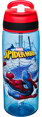 Zak Designs Botella De Agua De Plástico Marvel Spider-man Co