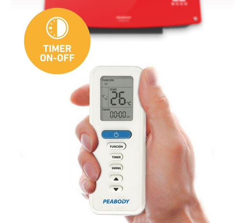 Imagen 10 de 10 de Calefactor Split Peabody Pe-cvu20 C/remoto Digital Touch