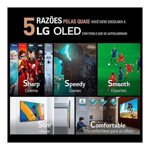 Imagem 5 de 12 de Smart Tv 55'' Oled 4k LG, Gen4 Ai, Bluetooth®, Wi- Fi, Hdmi