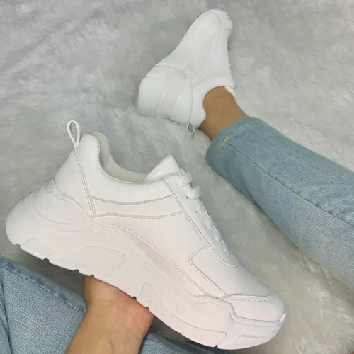 Tenis sneakers De Moda Urbano Dama Blancos B sicos C modos