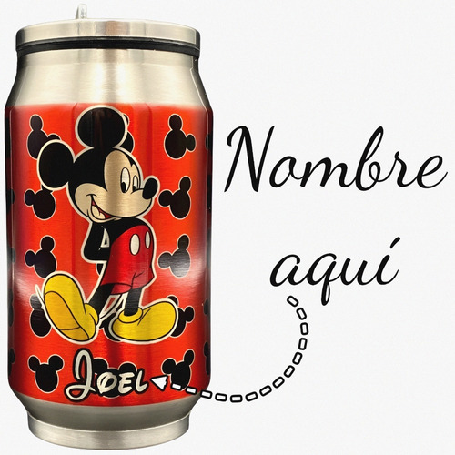 Termo Lata 266 Ml, Minnie Mouse Rosa Disney