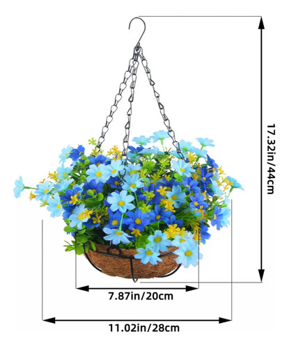 Cestas Colgantes De Flores Artificiales Y Macetas Colgantes