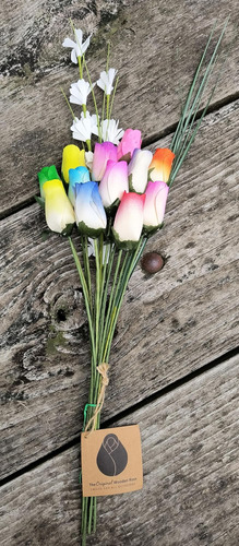 El Original Ramo De Flores De Pascua De Primavera De Rosas D