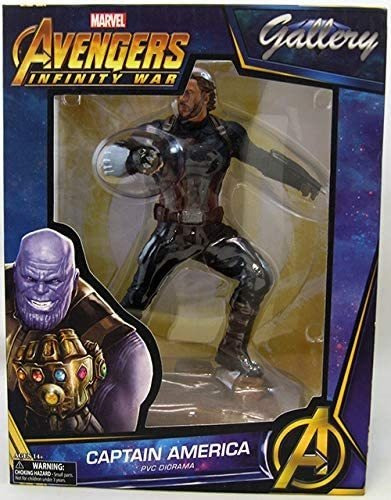 Imagem 3 de 3 de Estatueta Capitão América Avengers Diamond Select