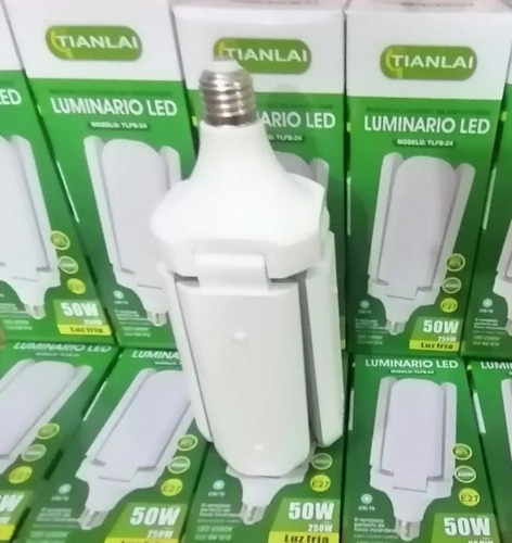 Foco Led 50w Tipo Ventilador Apertura Ajustable Blanca T2188