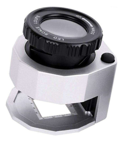 Detector De Moneda Uv Con Micro Lente 30x Plata