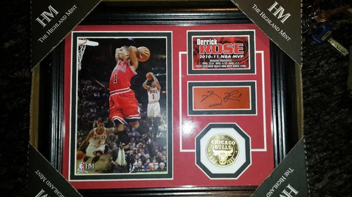 Nba Coleccionable Deporte Chicago Bulls Derick Rose Mvp 2010