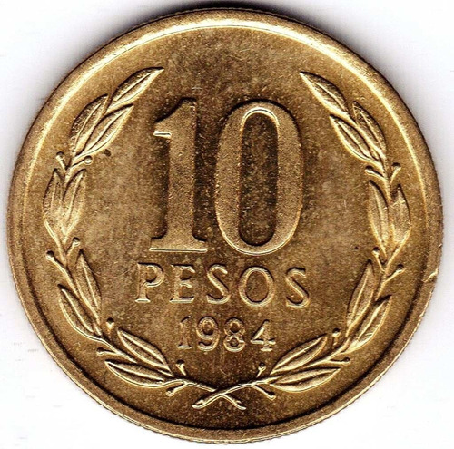 Moneda Chilena 10 Pesos 1984