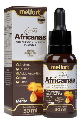 Kit 3 Gota Africana 100% Sabor Sabor Menta