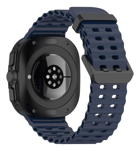 Pulseira Ondas Ltimports Para Galaxy Watch Ultra Lte Sm-l705 Cor Lt-azul-marinho