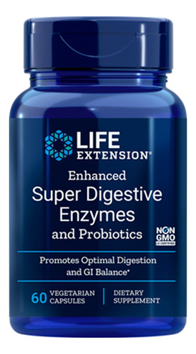 Super Digestive Enzymes C/ Probiotics 60vcaps Life Extension