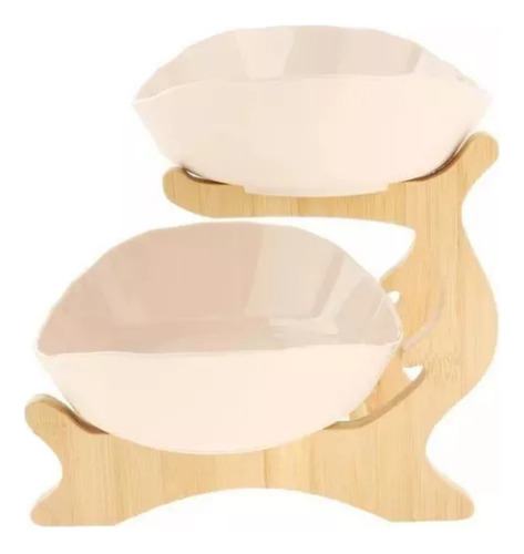 Elegante Plato Bandeja De Frutas Con Soporte1