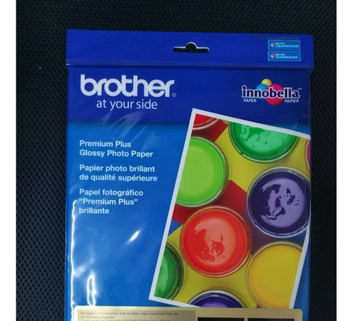 Papel Fotográfico Brother Bp71gltr Color Blanco 20 Hojas