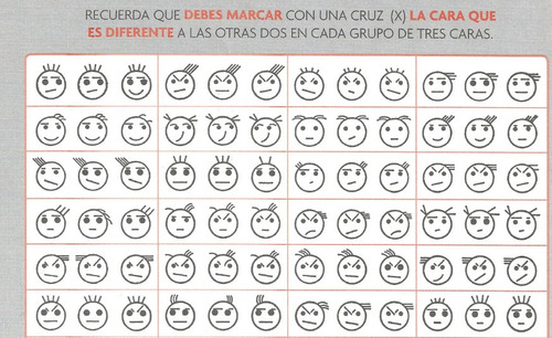 Test Caras R Percepción De Diferencias Revisado (Usado)