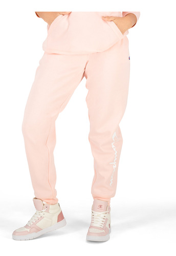 Pants Jogger Casual Champion Básico Y Cómodo Rosa