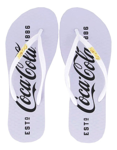 Chinelo Feminino Coca Cola Original Confortável E Leve Nf