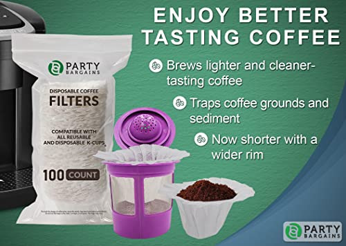 Party Bargains 300 Filtros De Café De Papel Desechables - Di