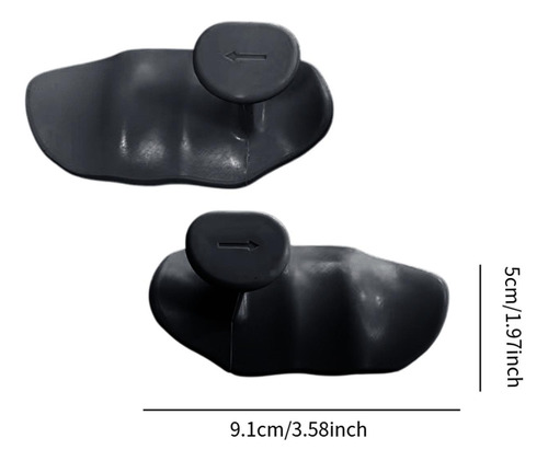 2 Piezas De Gimnasio Levantamiento De Pesas Palma Palm Negro