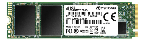 Transcend Ts256gmte220s 256gb M.2 Pcie Gen3x4 3.150 In Unida