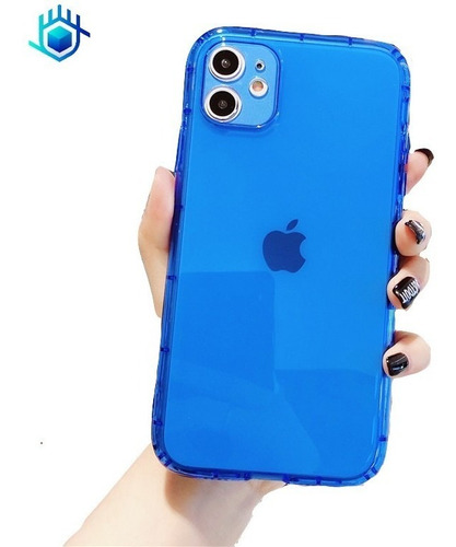 Funda Protector iPhone Candy Neon Resistente Airbag Case 3d