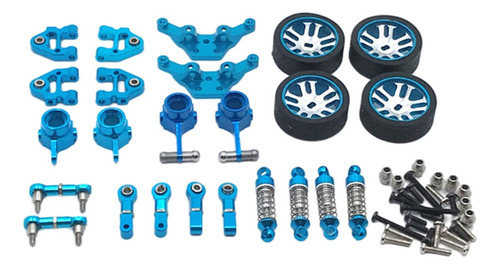 2x 1:28 Rc Coche Accesorios De Actualización De Metal Para
