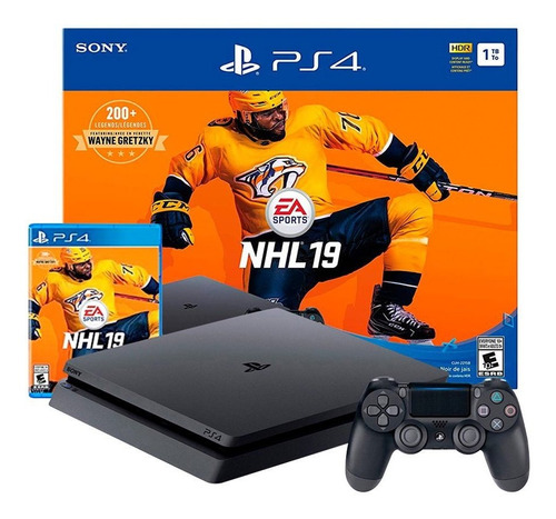 Playstation 4 Ps4 Slim 1tb + Juego Físico Nhl 19 Oferta Loi