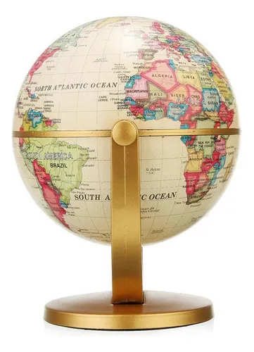 Mapamundi Globo Terráqueo De Escritorio Político Mundo Mapas