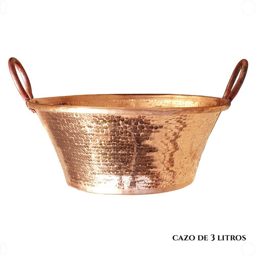Imagen 1 de 4 de Cazo De Cobre De 3 Litros - Caso De Cobre Para Carnitas