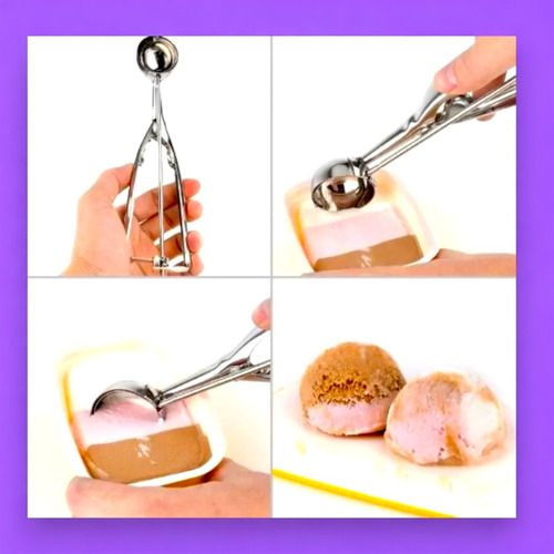 4 Pcs Cuchara Para Helado Bolas Feria Nieve Dispensador