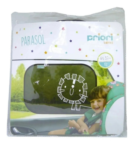 Imagen 2 de 5 de Parasol Auto Bebe Plegable Adherente Estatica X2 Unidades