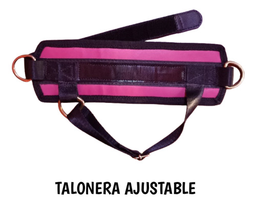 Grilletes Reforzados Gym Tobilleras Ajustables Par Rosa Chicle