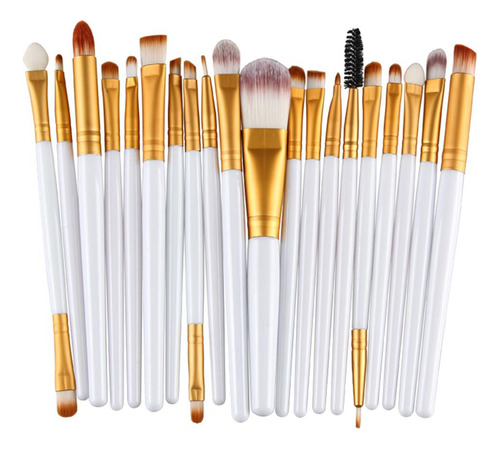 20 Piezas Pinceles De Maquillaje Profesionales Cepillo De