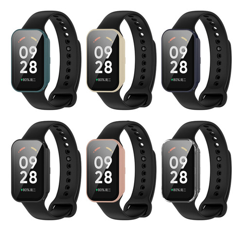 Case Bumper Proteção Tela 360 Para Xiaomi Mi Band 8 Active