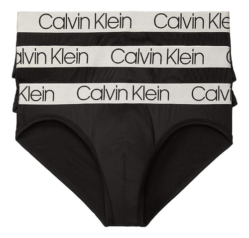 Calvin Klein Paquete De 3 Calzoncillos De Microfibra, Negro