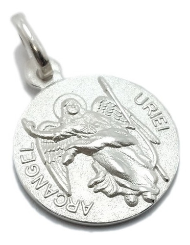 Medalla Arcángel Uriel - Plata - Grabado Gratis - 16mm