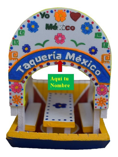 Trajinera Personalizada Xochimilco Coleccionable A Escala
