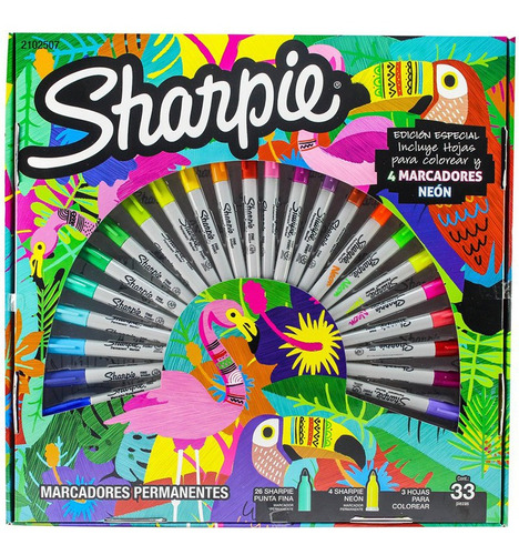 Sharpie Marcadores Ruleta Tropical X33