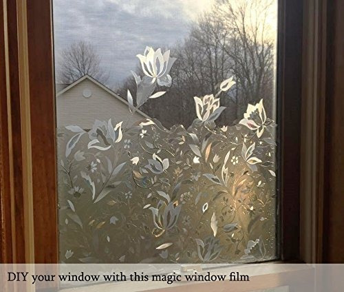 Imagen 3 de 6 de Bloss No Pegamento Estática Adherencia Ventana Película Dise