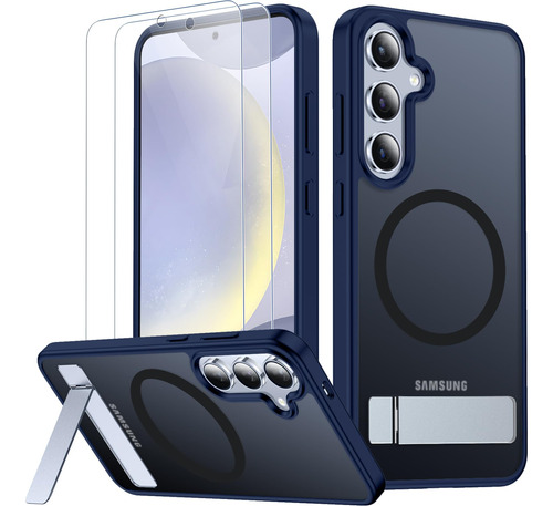 Funda Para Samsung S24 Plus Magnetico+soporte Azul 