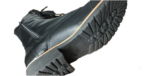 Imagem 3 de 6 de Botinha Coturno Feminino Bota Preta Cano Médio Salto Baixo