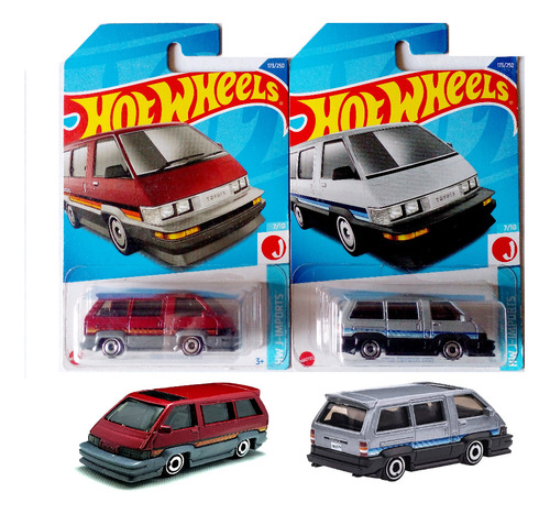 Hot Wheels 2 Japoneses: 1986 Toyota Van Guinda Y Gris