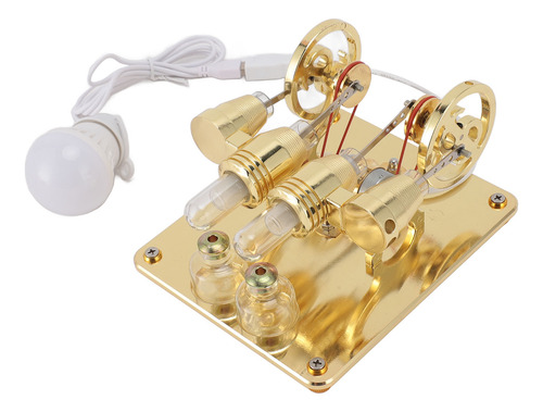 Motor Led Stirling De 4 Cilindros En Caliente Para Bricolaje